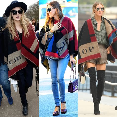 burberry monogram poncho uk|how to wear burberry poncho.